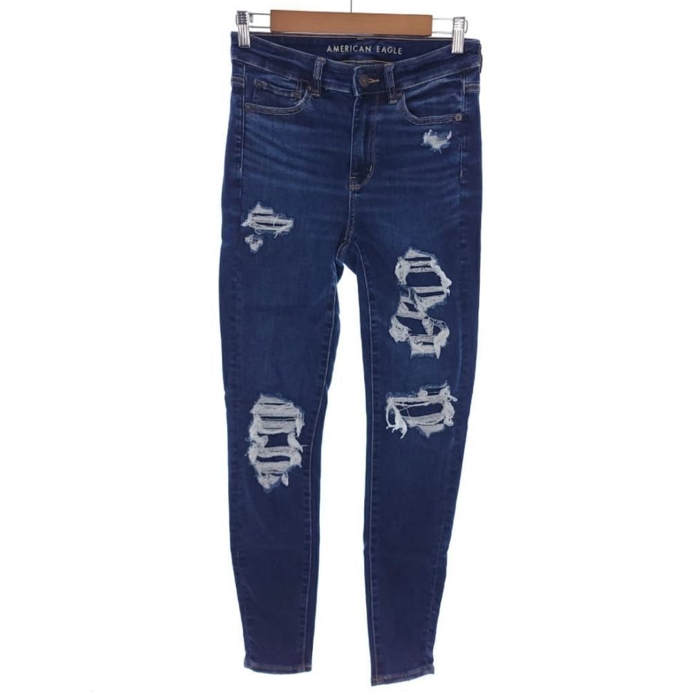 American Eagle Distressed Hi-Rise Jegging Next Level Stretch Womens Size 6